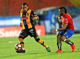 Empate a uno en este partido de ida de la Libertadores. Twitter/ClubStrongest