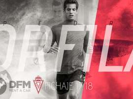 Pedro Orfila, nuevo jugador del Murcia. RealMurcia