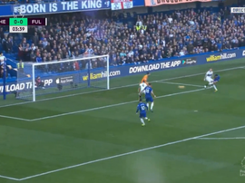 Pedro puts Chelsea into the lead. Captura/RMCSport