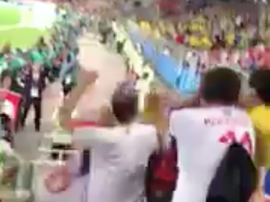 Lamentables imágenes en el Mundial. Captura