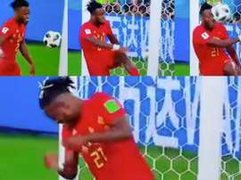 Batshuayi smacked himself in the face. Telecinco