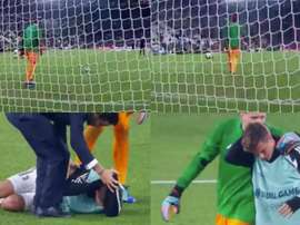 Dolorido Dybala. Captura/BTSport