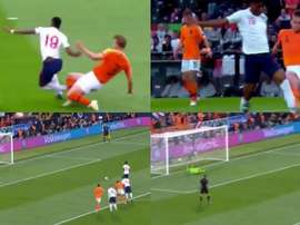 De Ligt cometeu o penálti e Rashford não falhou na conversão. Captura/DirectTV