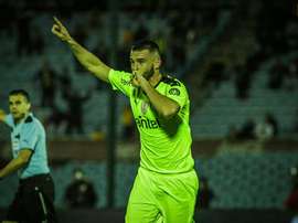 Peñarol logró su segunda victoria consecutiva del Clausura. Twitter/OficialCAP