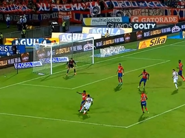 Albornoz engañó a Perlaza. Captura/WinSports