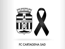 El Cartagena dio su pésame. Twitter/FCCartagena_efs