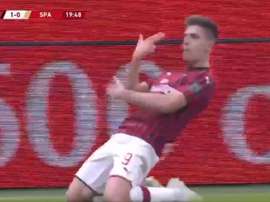 Piatek a répondu aux rumeurs sur le terrain. Capture/DAZN