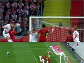 Piatek rose highest to score. Captura Bein English