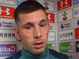 Southampton's captain apologises after 0-9 defeat. Captura/SouthamptonFC