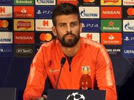 Piqué, en conférence de presse. Capture