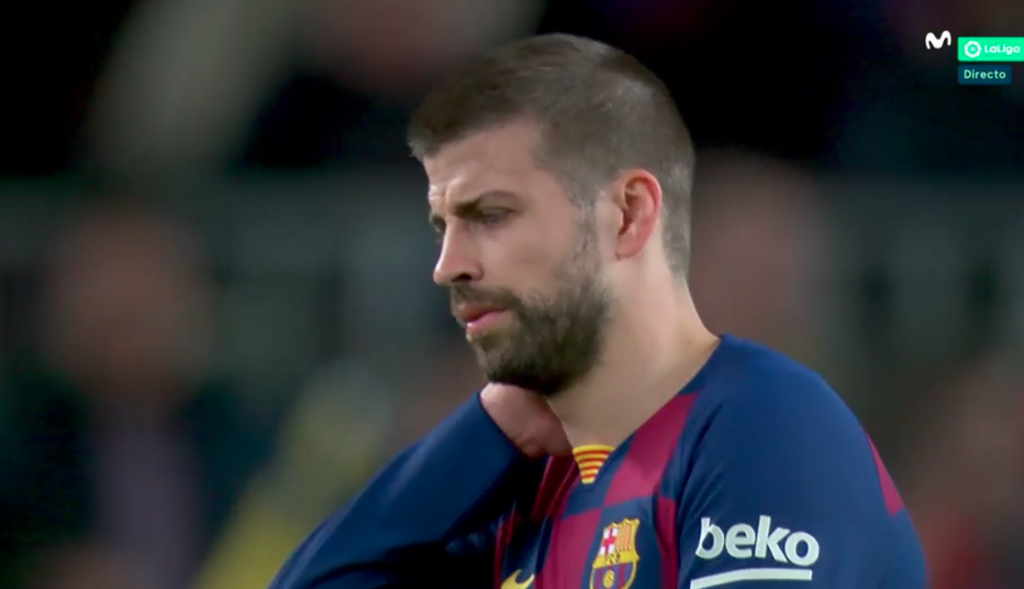 pique left for half time with neck problem and feeling dizzy besoccer neck problem and feeling dizzy besoccer