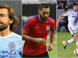 Pirlo, Dempsey y Gerrard son tres de los jugadores más populares de la MLS. BeSoccer