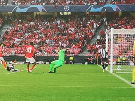 El Benfica, protagonista negativo de la noche. Twitter/SLBenfica