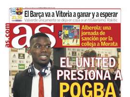 Capa do jornal AS de 23-04-19. AS