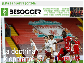Portada BeSoccer del 29-09-2020. BeSoccer
