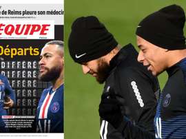París sonríe por Neymar y Mbappé. LEquipe/AFP