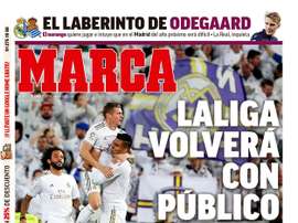 Les Unes des journaux sportifs en Espagne du 5 juin 2020. marca