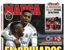 Les Unes des journaux sportifs en Espagne du 12 décembre 2019. Marca