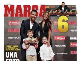Capa do jornal Marca de 17/10/2019. Marca