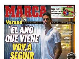 Capa do jornal Marca de 22-05-19. Marca