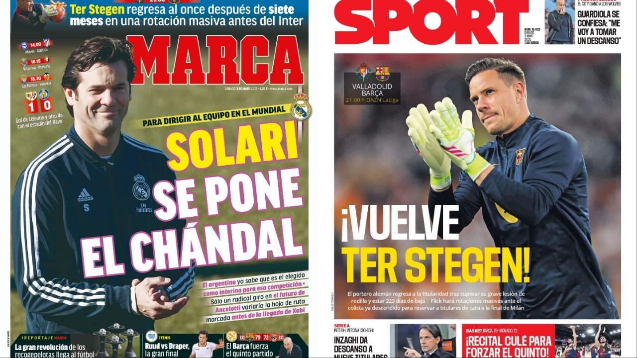 Portadas de la prensa deportiva del 03-05-25