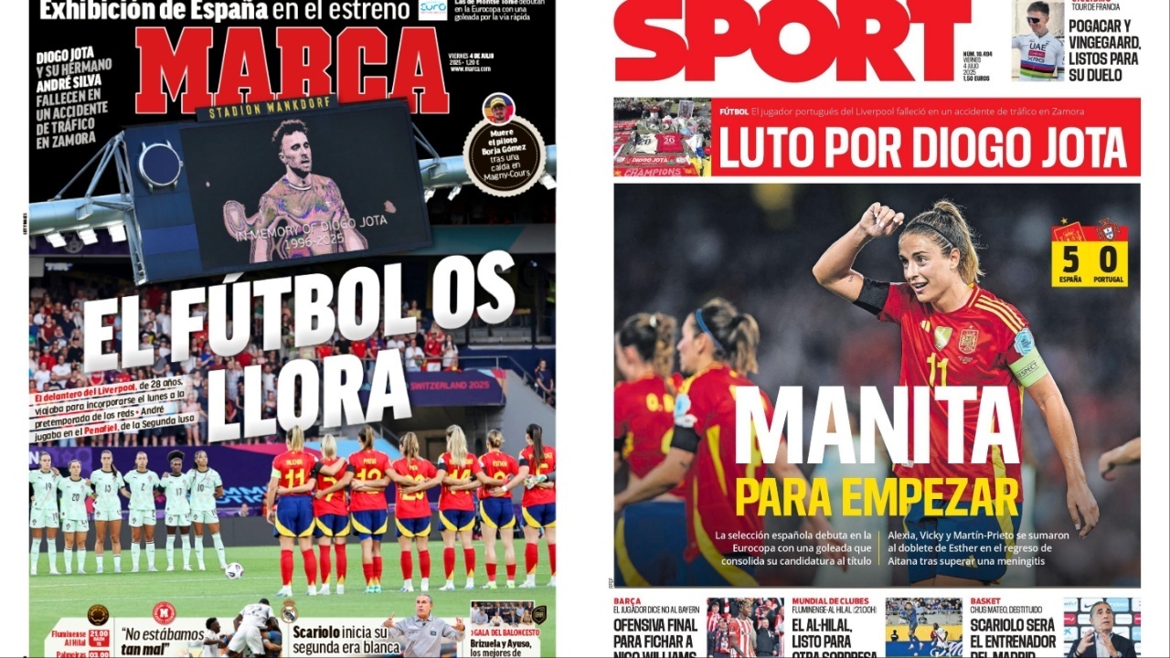 Portadas de la prensa deportiva del 04-07-25