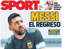 Les Unes des journaux sportifs en Espagne. Sport