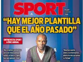 Portada de Sport del 17-11-2019. Sport