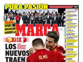 Portada del diario Marca del 16-11-2019. Marca