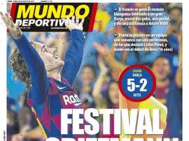 Capa do jornal Mundo Deportivo de 26-08-2019. MundoDeportivo