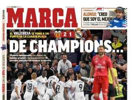 Une de 'Marca' du 04/04/2019. 'Marca'