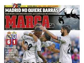 La Une de Marca du 07/12/2018. Marca