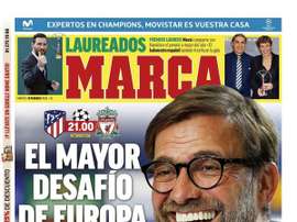 Les Unes des journaux sportifs en Espagne du 18 février 2020. Marca