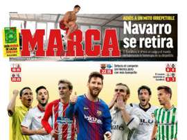 Capa do jornal 'Marca' de 18-08-18. Marca