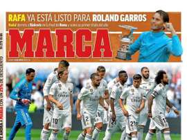 Les Unes des journaux sportifs. Marca