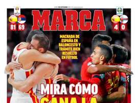 Les Unes des journaux sportifs espagnols du 09/09/2019. Marca