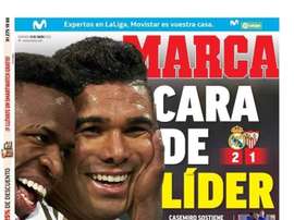 Les Unes des journaux sportifs en Espagne du 19 janvier 2020. Marca