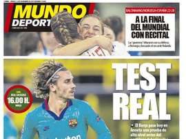 Les Unes des journaux sportifs en Espagne. MD