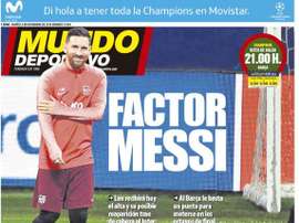 Portada Mundo Deportivo 06-11-18. MD