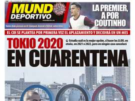 Les Unes des journaux sportifs en Espagne du 23 mars 2020. MundoDeportivo