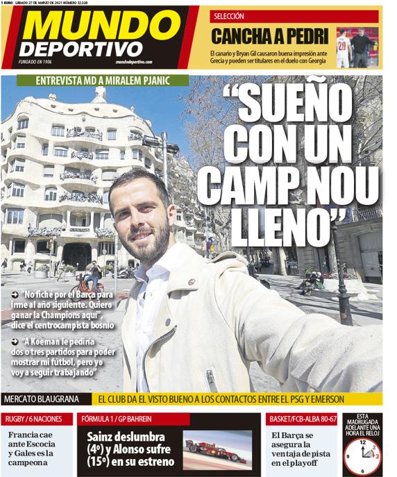 As Capas Da Imprensa Esportiva De 27 De Marco De 2021
