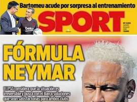 Capa do jornal Sport de 18-07-19. Sport