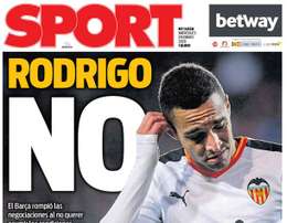 Capa da revista Sport de 29-01-20. Sport