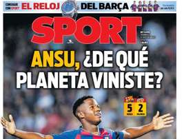 La Une de Sport du 15-09-2019. Sport