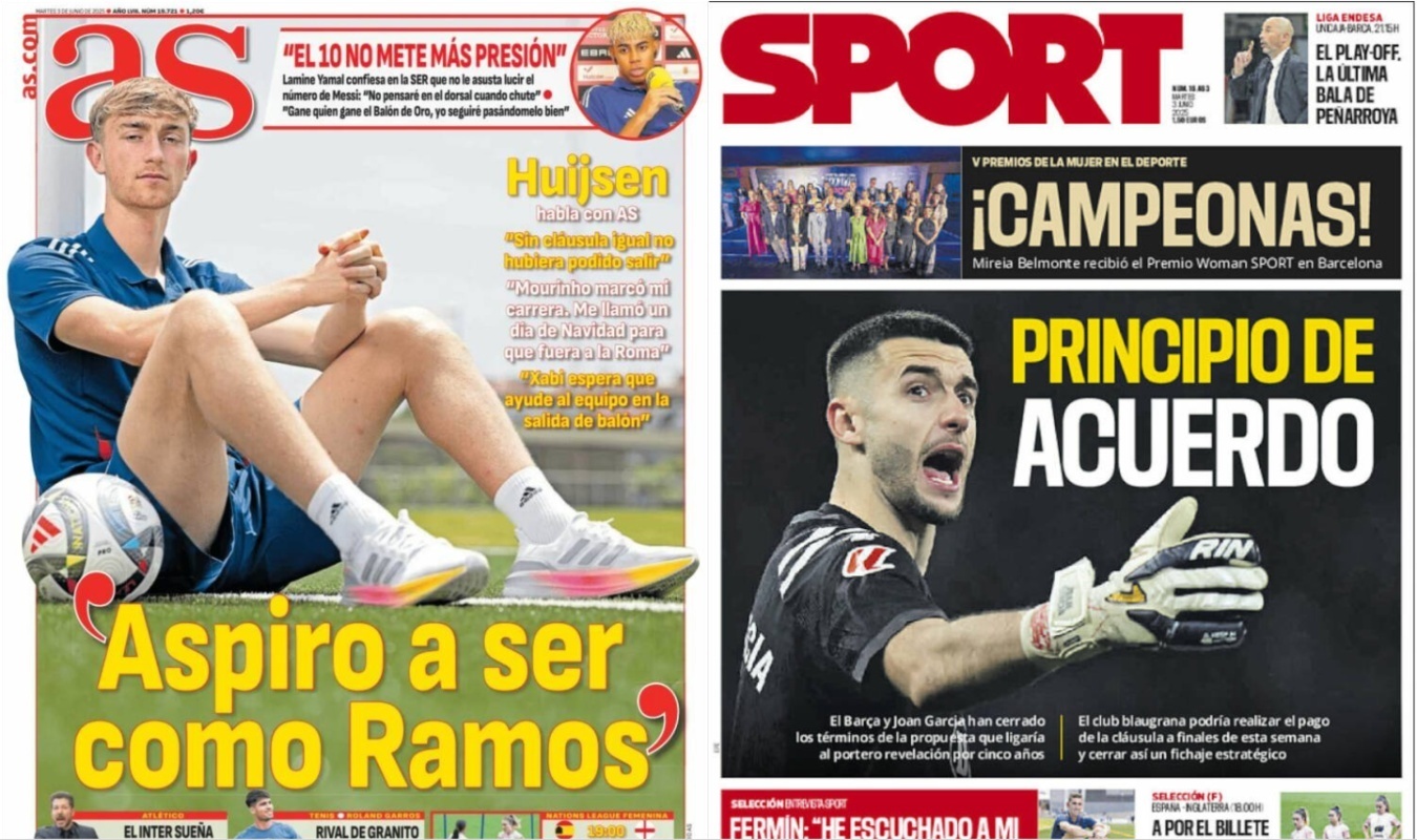 Portadas de la prensa deportiva del 03-06-25