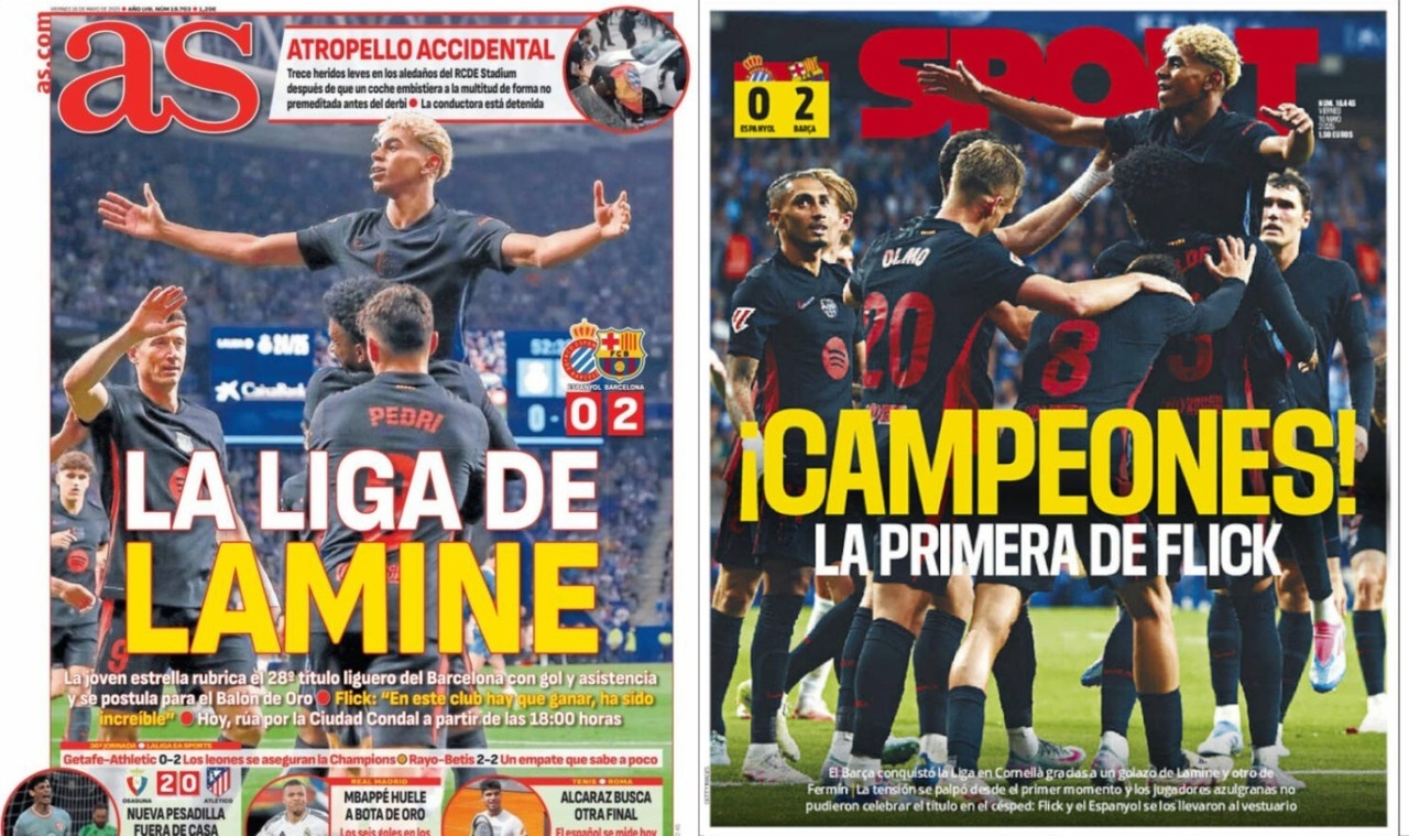 Portadas de la prensa deportiva del 16-05-25