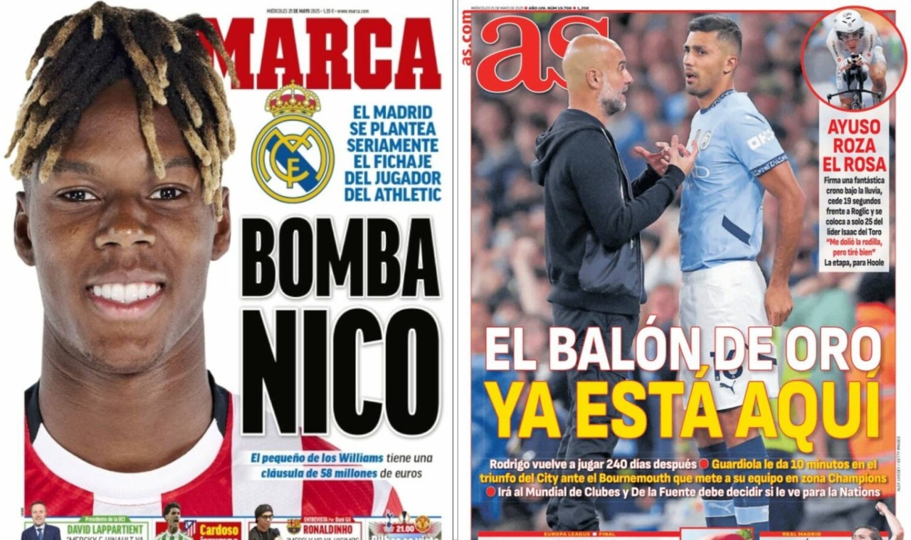 Portadas de la prensa deportiva del 21-05-25