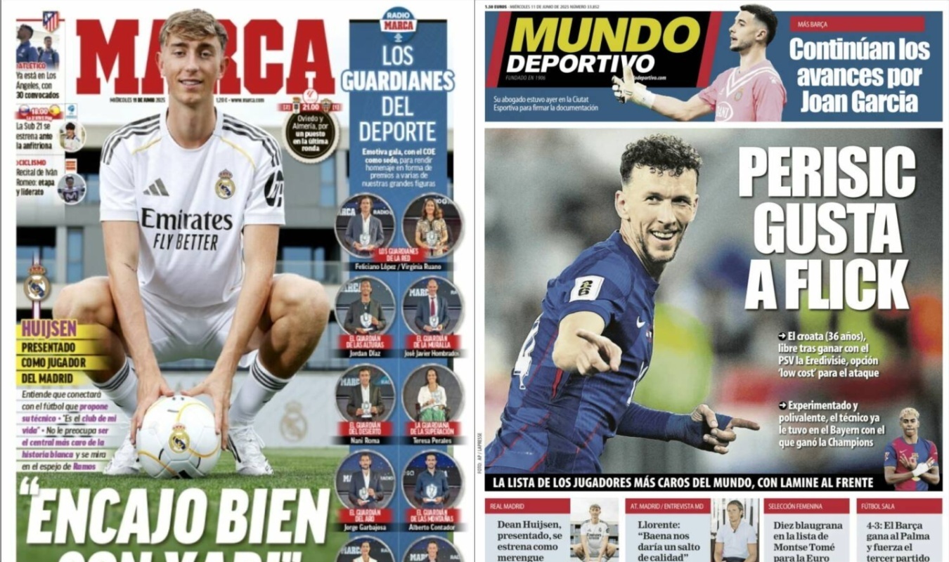 Portadas de la prensa deportiva del 11-06-25