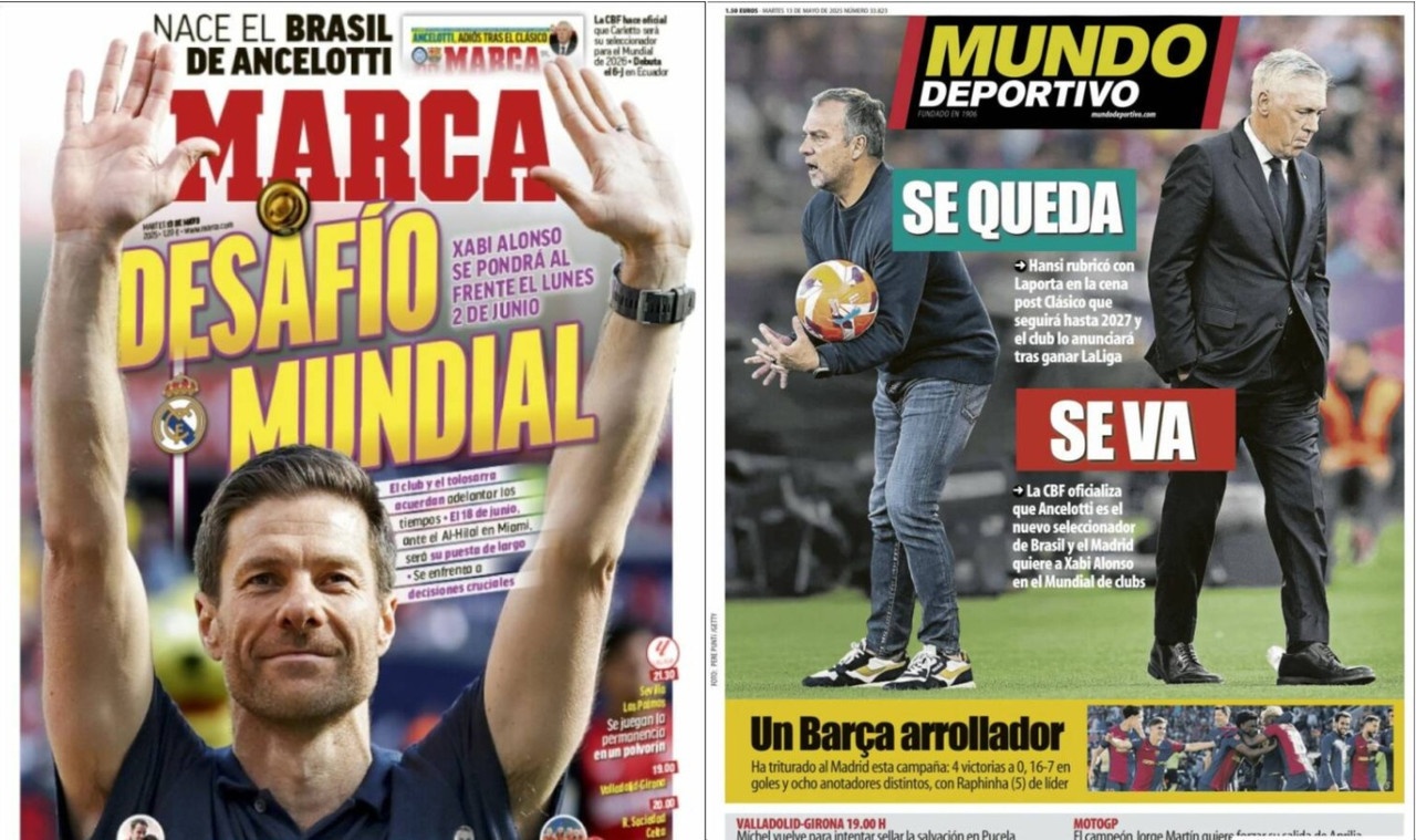 Portadas de la prensa deportiva del 13-05-25