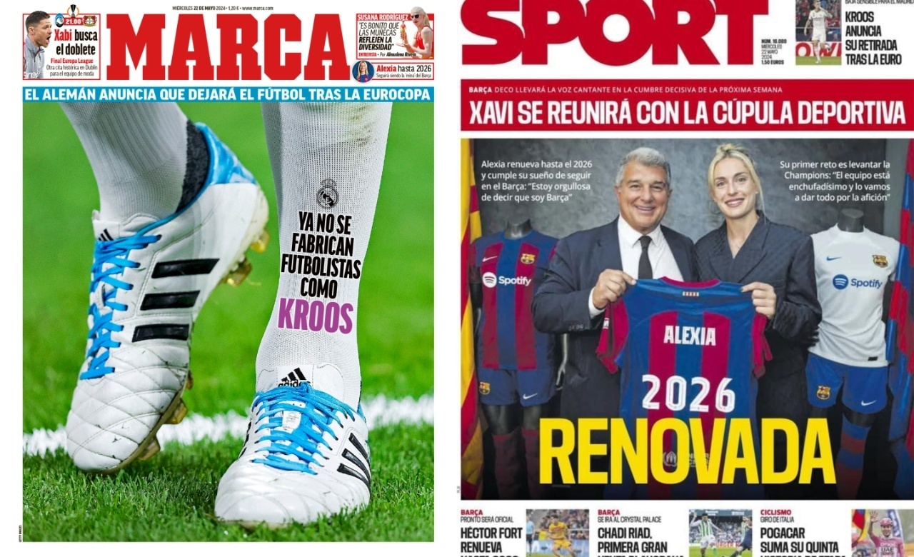 Las portadas de la prensa deportiva del 22-05-24